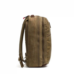 Double Compartment Bullet Ruck - Heritage Waxed Canvas - 18L